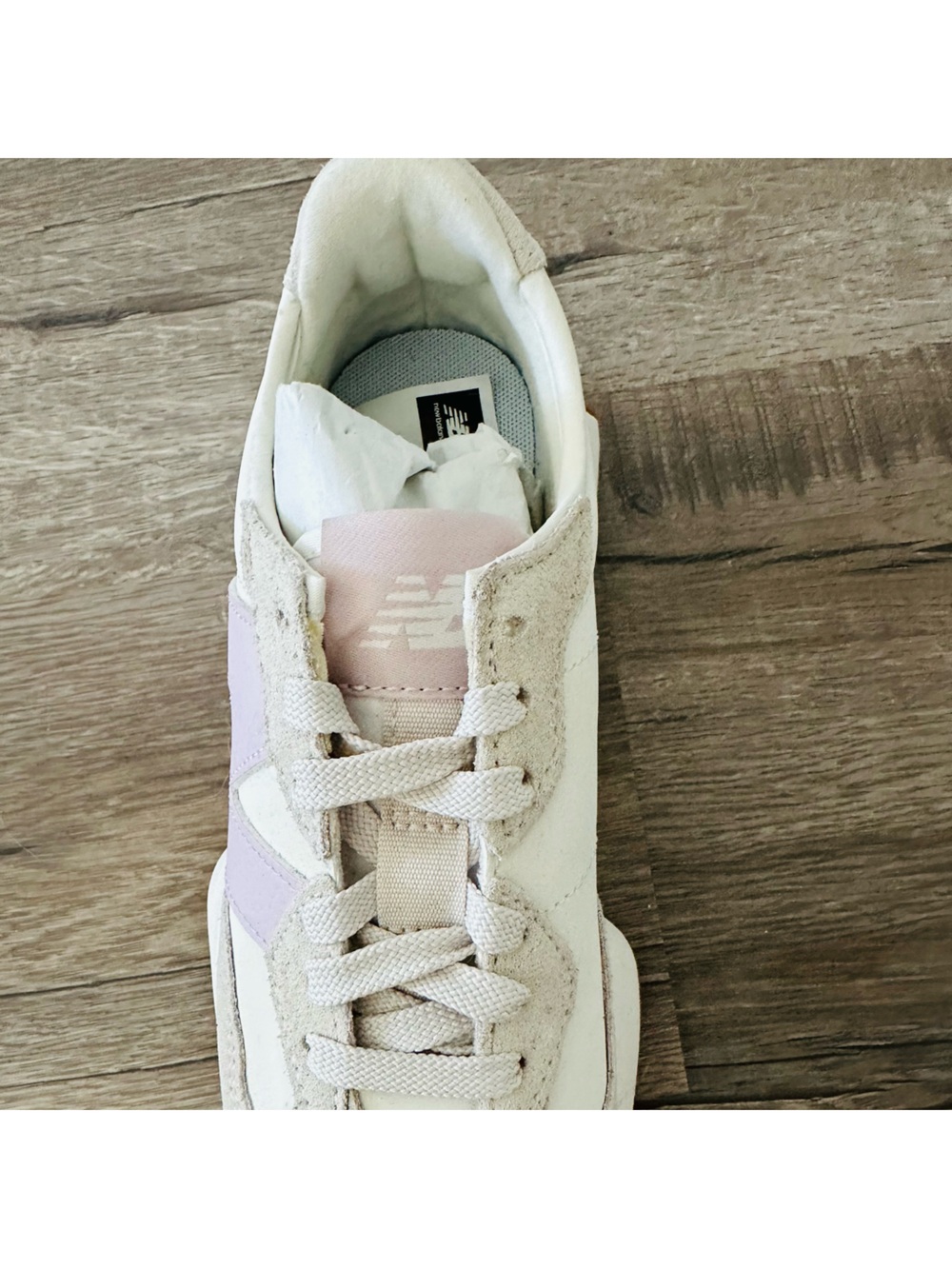 Brand new New Balance Women's Sneakers 327s in Pink and White - Picture 3 of 6